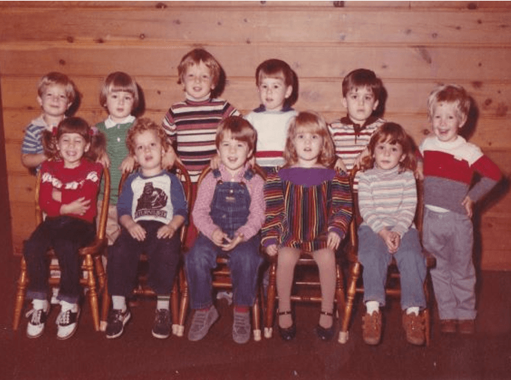 Matt and Jeff's preschool class in Harborcreek, PA